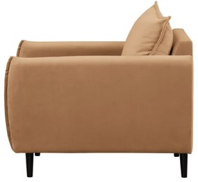 Barna bársony fotel Juli – Ropez