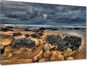 Vászonkép 120x80 Kő tengerpart Tenger