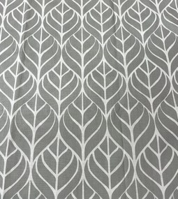 Leaf szurke pamut ágyneműhuzat 140x200cm+90x70cm TiaHome