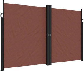 vidaXL barna behúzható oldalsó napellenző 200 x 1200 cm