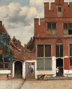 Reprodukció View of Houses in Delft, known as 'The Little Street', Jan Vermeer