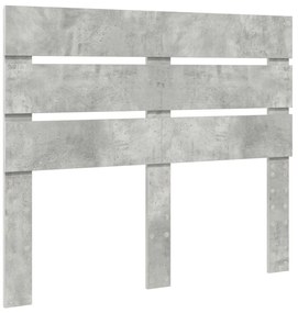 vidaXL Ágykeret fiókkal fejtámlával Beton Szürke 120 x 200 cm Faanyag