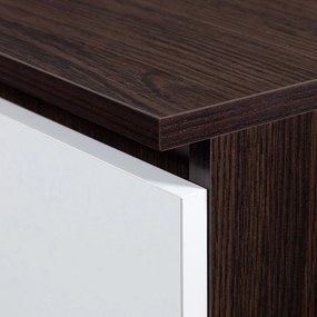 Függesztett szekrény Wren II (wenge + fehér). 1069966