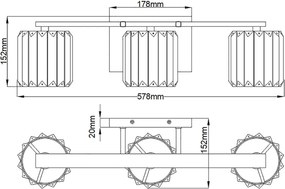 Quoizel Divine QZ-DIVINE3-PC-BATH Fali lámpa 3x3.5W/G9 IP44