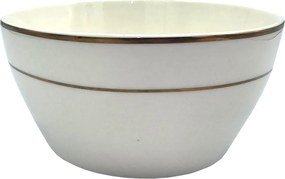 Kerámia tál 300 ml dekoratív fehér, díszítéssel