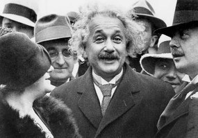 Művészeti fotózás Albert Einstein and his wife Elsa Lowenthal, Unknown photographer,, (40 x 26.7 cm)