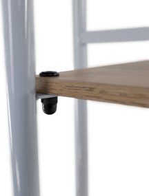 Virágállvány, fehér/sonoma tölgy, LEDOR TYP 1