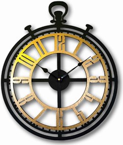 Nagy,modern Falióra, Loft,vintage,nappaliba, Arany, CSENDES,50 cm