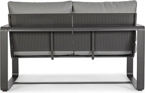 Szürke alumínium kerti kanapé Merrigan – Bizzotto