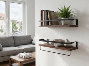 Fali polcok VIREON barna, 2 darabos szett