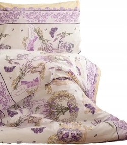 Lila Ágyneműhuzat Levendula Madarak Pillangók Provence Levendula 140x200