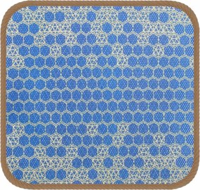 Esőálló kerti párna 40x40cm- mézeskalács mintás kék