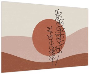 Kép - Boho levelek N⁰1 (90x60 cm)