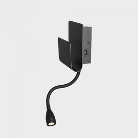 Kohl Lighting KOHL-Lighting Pixy fali lámpa 120x70 mm fekete 7+3 W Cr