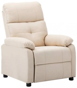 krémszínű szövet dönthető fotel