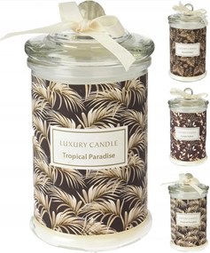 illatos gyertya üvegből, átmérő 8 cm, fedéllel, dekorok keveréke x