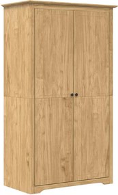 vidaXL Ruhásszekrény ajtóval BODO Méz barna 53,5 x 99 x 173 cm Faanyag