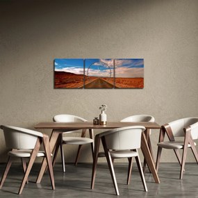 Hosszú út képe (órával) (90x30 cm)