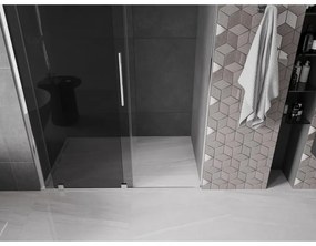 Mexen Velar, tolózuhanyajtó nyitáshoz 160 cm, 8mm szürke üveg, króm, 871-160-000-41-01