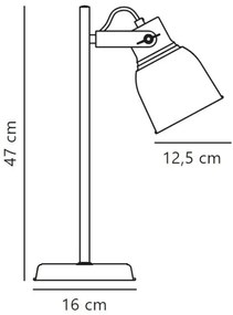 Nordlux - Asztali lámpa ADRIAN 1xE27/25W/230V