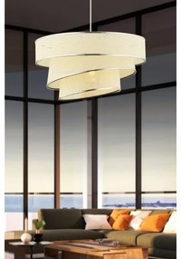 COUPER kábeles függeszték 1xE27/60W/230V fehér/fényes króm