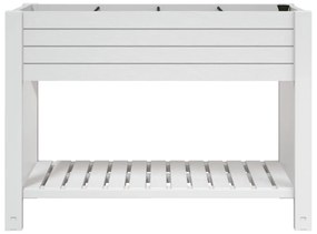 fehér polipropilén magaságyás 110x45x79 cm