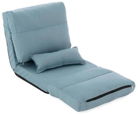 Kényelmes összecsukható fotel 220 x 60 x 14 cm világoskék