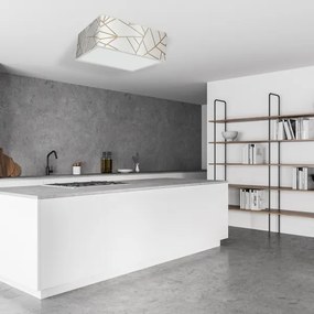 Mennyezeti lámpa ZIGGY 3xE27/60W/230V fehér/arany