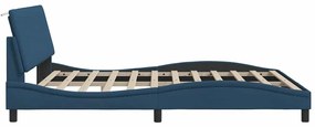 kék szövet ágykeret matrac nélkül Hanko 180 x 200 cm