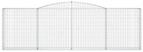 9 db íves horganyzott vas gabion kosár 400x30x120/140 cm