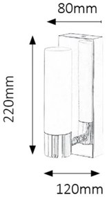 Rabalux 5749 - LED Fürdőszobai fali lámpa JIM 1xLED/5W/230V IP44