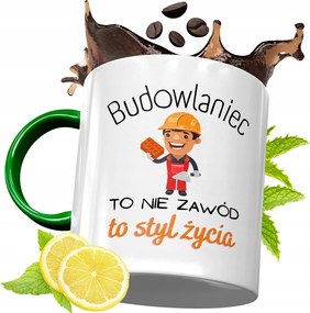 Zöld Bögre Építőknek Születésnapra Ajándék fényképes nyomtatással