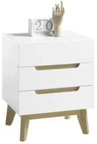 SINIRA fehér éjjeliszekrény