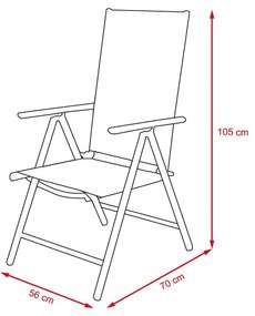 6-részes Avenberg HARMONY Kerti bútor szett - fekete-szürke