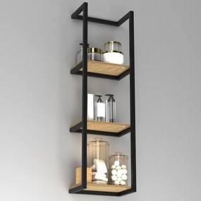 Fali törölközőtartó 78x23 cm fekete