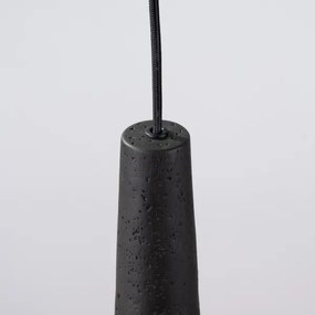 Sollux SL.1355 - Csillár zsinóron ELECTRA 1xGU10/10W/230V beton/fekete