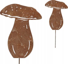 Fém vargánya csúcs Gomba h27 cm acél Corten Kerti Dekoráció Erkély