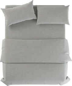 Szürkészöld kétszemélyes len ágyneműhuzat 200x200 cm Stone – Native Natural