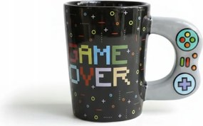 Játékos Bögre Game Over Kerámia Bögre Fekete 295 ML 12 × 8,5 × 10 cm