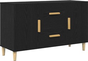 vidaXL fekete tölgy szerelt fa tálalószekrény 100 x 36 x 60 cm
