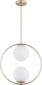 ALFA 62442 AVIA Glamour Függesztett Lámpa Fehér, Arany E14 IP20