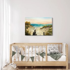 Kép - homokos tengerpart (90x60 cm)