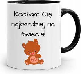 Fekete Bögre Lányoknak Szeretlek A Legjobban nyomott mintával