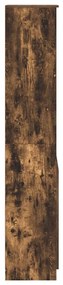 füstös tölgy színű szerelt fa magasszekrény 50x35x180 cm