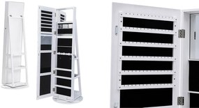 Forgatható ékszer és táskatartó egész alakos tükörrel