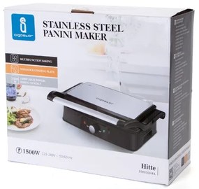 Aigostar - Kontakt grill 1500W/230V króm/fekete