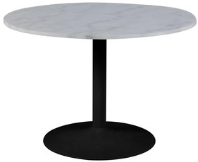 Tarifa márvány étkezőasztal 110 cm fehér-fekete