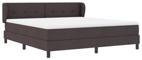 Boxspring Ágy Matrac 180x200 cm Sötétbarna Szövet
