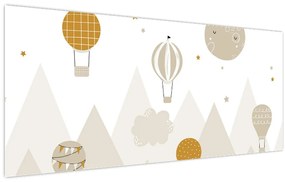 Kép - Repülő léggömbök (120x50 cm)