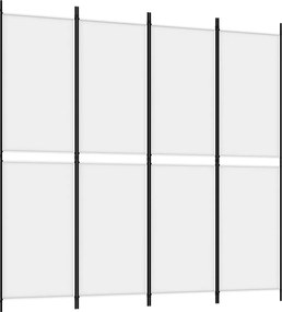 vidaXL 4 paneles fehér szövet térelválasztó 200 x 200 cm